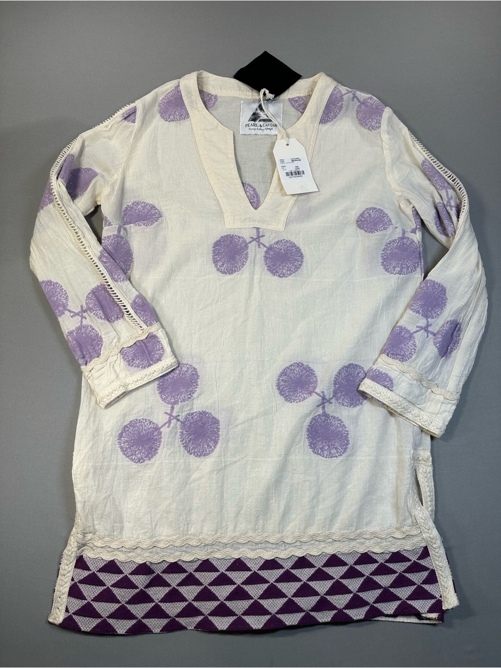 NWT Pearl & Caviar Zakar Mini Dress/Tunic/Beach Cover-Up, Long Sleeve - S/M